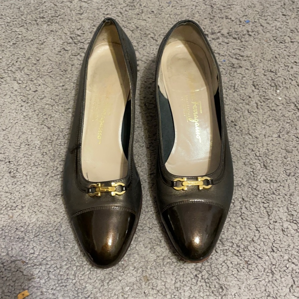 Ferragamo Brown Leather Shoe